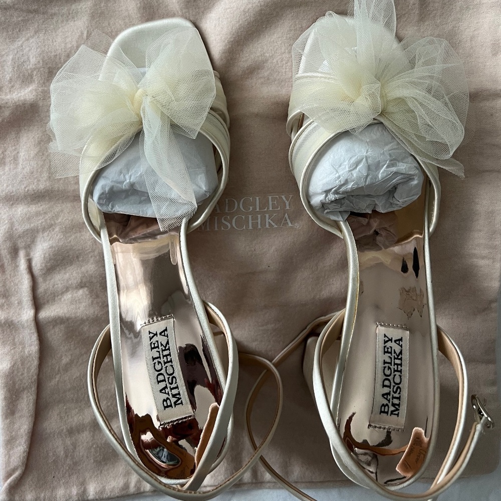 Badgley Mishka Bridal heels